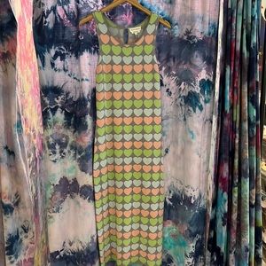 NWOT Multicolor hearts dress - Native Youth